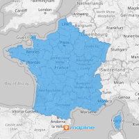 Map of France departments