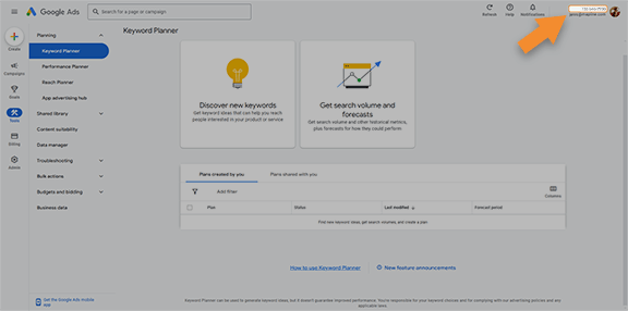 Copy your Google Ads Customer ID to connect with Mapline