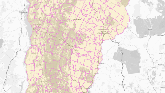 find zip codes within a region with mapline