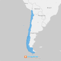 Map of Chile regions