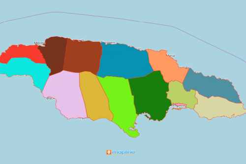 Analyze Jamaica Map Using Mapline's Territory Mapping Software