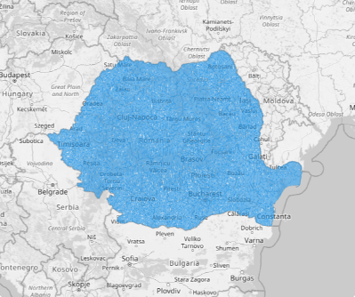 Map of Romania Second-Level Administrative Divisions