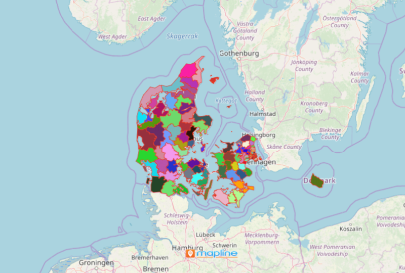 Use Mapline's Territory Mapping Software to Get The Most Out of Denmark Map