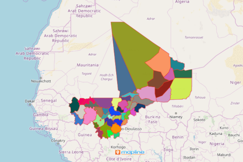 Create Mali Map Using Mapline's Territory Mapping Software