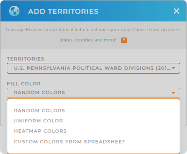 Color Styles for Philadelphia Ward Division