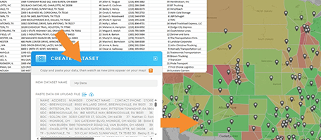 map addresses from excel