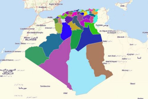 Create a Map of Algeria Provinces using Mapline’s Territory Mapping Software