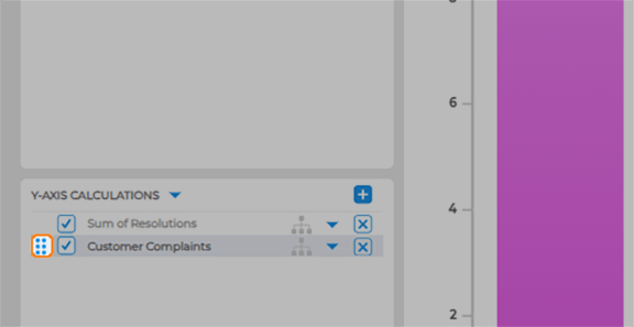 Easily reorder chart data in Mapline