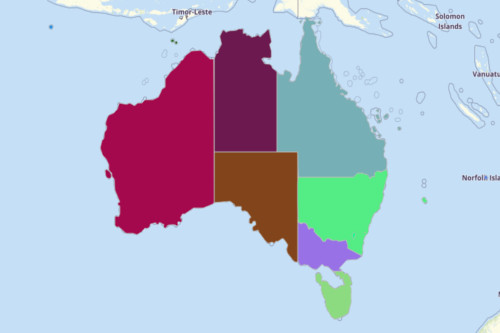 Map Territories For Australia