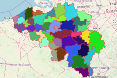 Mapping Belgium Arrondissements