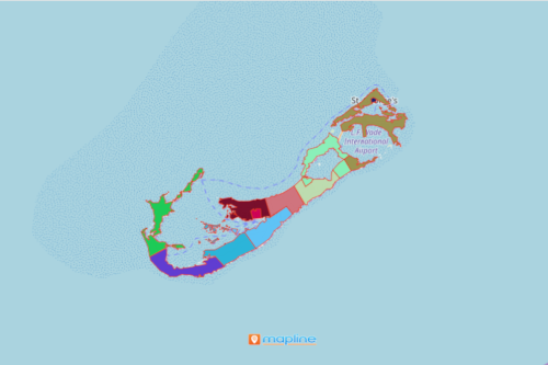 Mapping Parishes And Municipalities Of Bermuda Mapline   Bermuda Parishes And Municipalities 500x333 1 