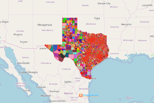 Block Groups of US Map