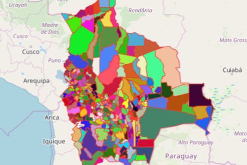 Bolivia Municipality Map