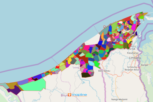 Map of Brunei Villages