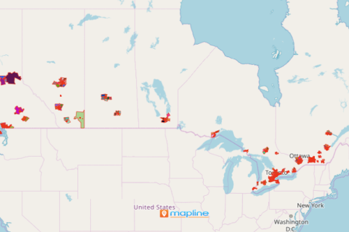 Mapping Canada Census Tracts