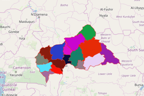 Mapping Prefectures of CAR