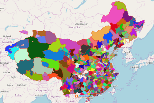Mapping Prefectures of China