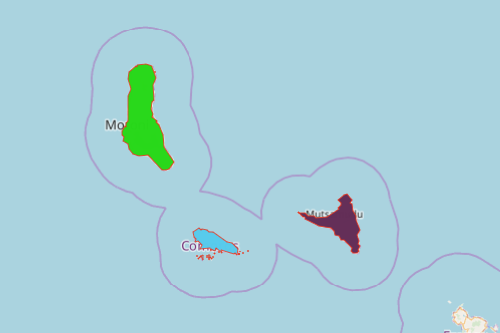 Map Islands of Comoros