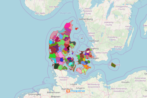 Denmark Municipality Map