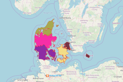 Denmark Region Map