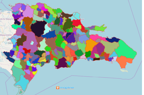 Mapping Municipalities of Dominican Republic