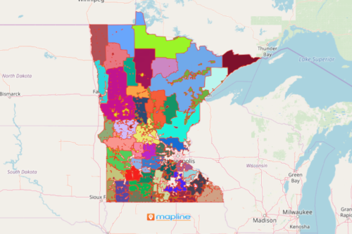 electric power utility map