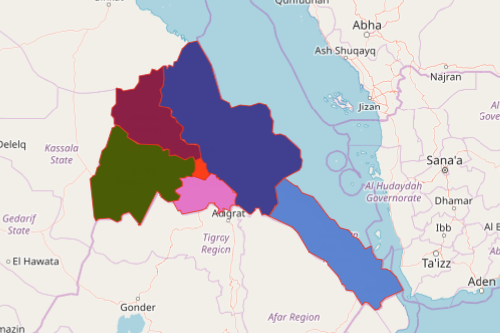 Region Map of Eritrea