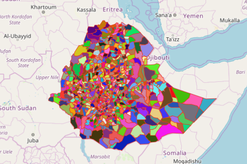 District Map of Ethiopia