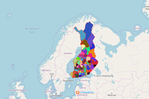 Mapping Finland Sub-regions