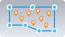 drill down into territory insights with a pie chart or bar graph