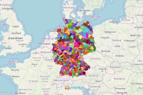 Germany District Map