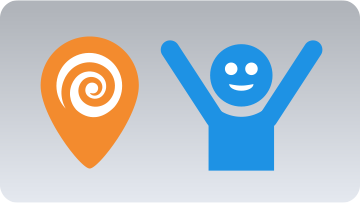Happy person with a checklist