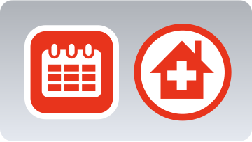 A clock and gear icon, depicting real-time automation