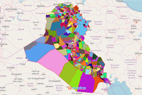 Iraq Sub District Map