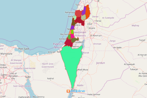 Mapping Israel Sub Districts