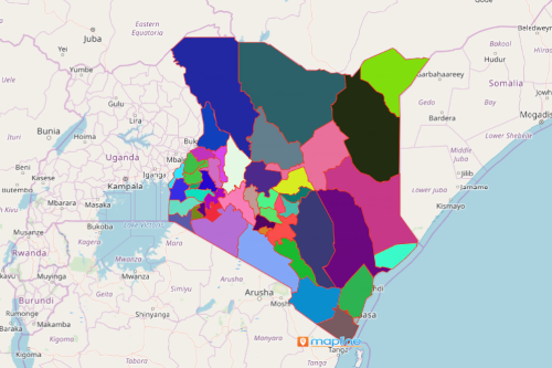 Create A County Map Of Kenya Build Data Visualization Maps   Kenya Counties 500x333 1 