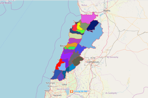 Lebanon District Map