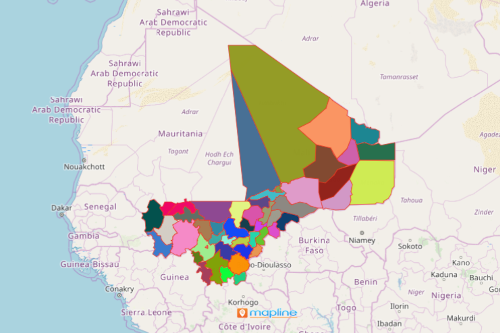 Map of Mali Cercles