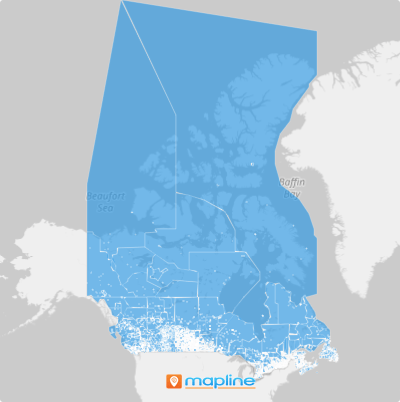 Canada Census Subdivisions - Mapline