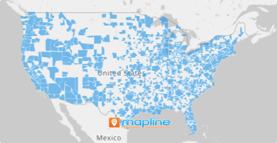 U.S. Core Based Statistical Areas (CBSAs) - Mapline