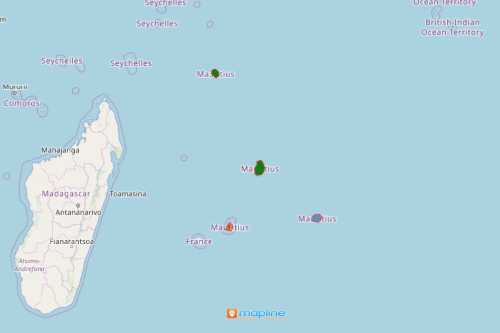 Mauritius District Map