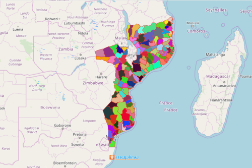 Mozambique District Map