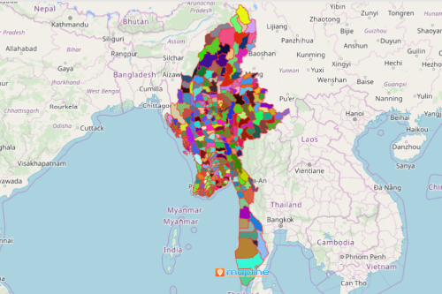Myanmar Map of Townships