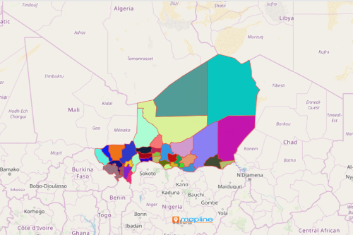 Niger Department Map