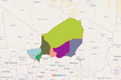 Niger Region Map