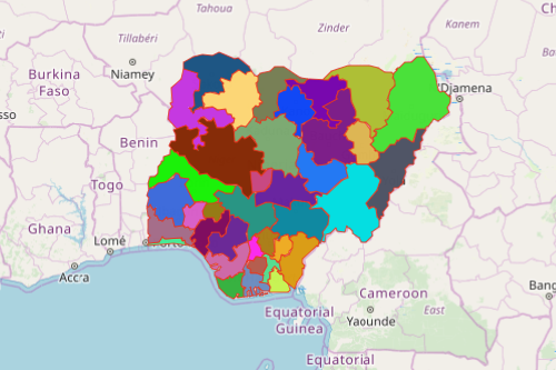 Map States of Nigeria