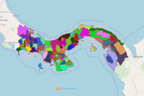 Panama District Map