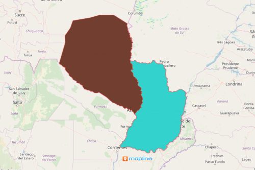 Paraguay Region Map