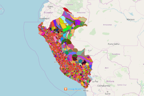 Peru District Map