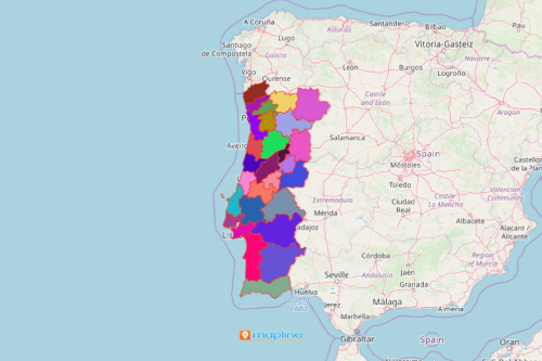Portugal Intermunicipal Community Map